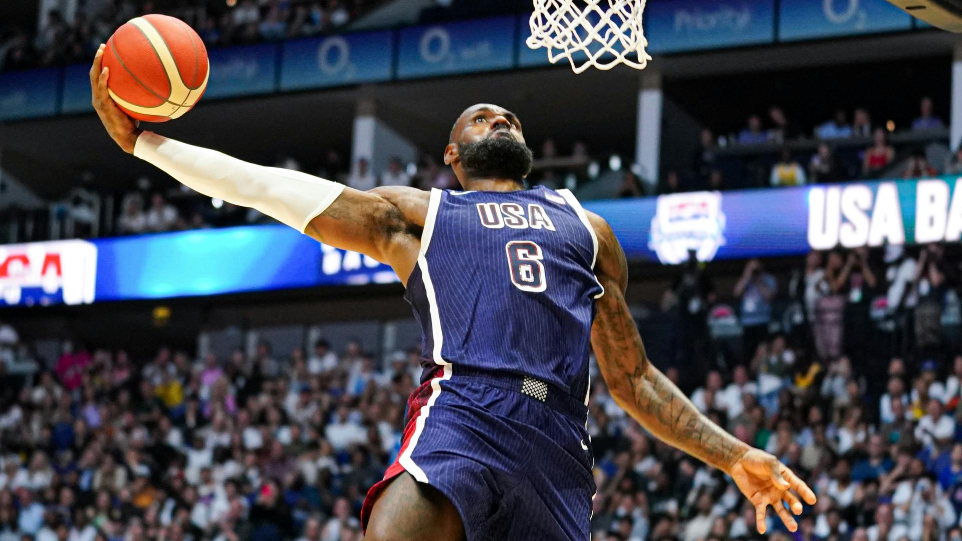 A King's responsibility LeBron James named men's flagbearer for Team